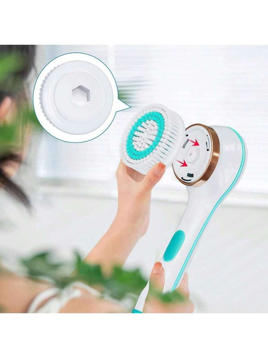 فرشاة استحمام كهربائية آلية، فرشاة تنظيف الظهر، آلة تقشير وتنظيف قوية
