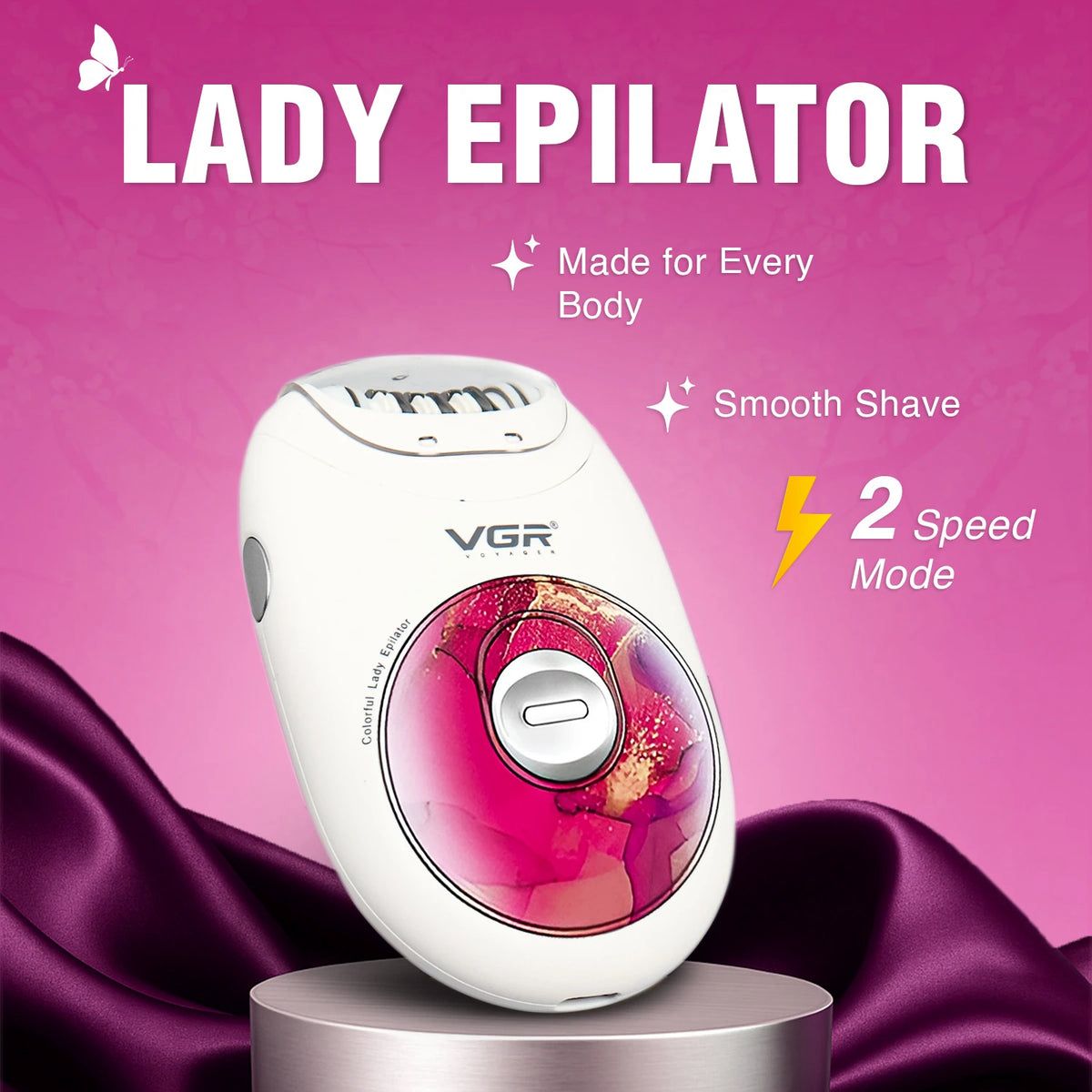 VGR V-706 للنساءآلة إزالة الشعر
