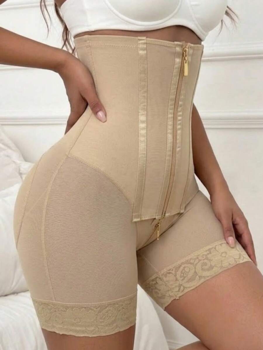 قطعة واحدة شورت تشكيل خصر عالي من كولومبيا، سروال تشكيل، إغلاق بسحاب، التحكم في البطن، مناسب لمناسبات متعددة