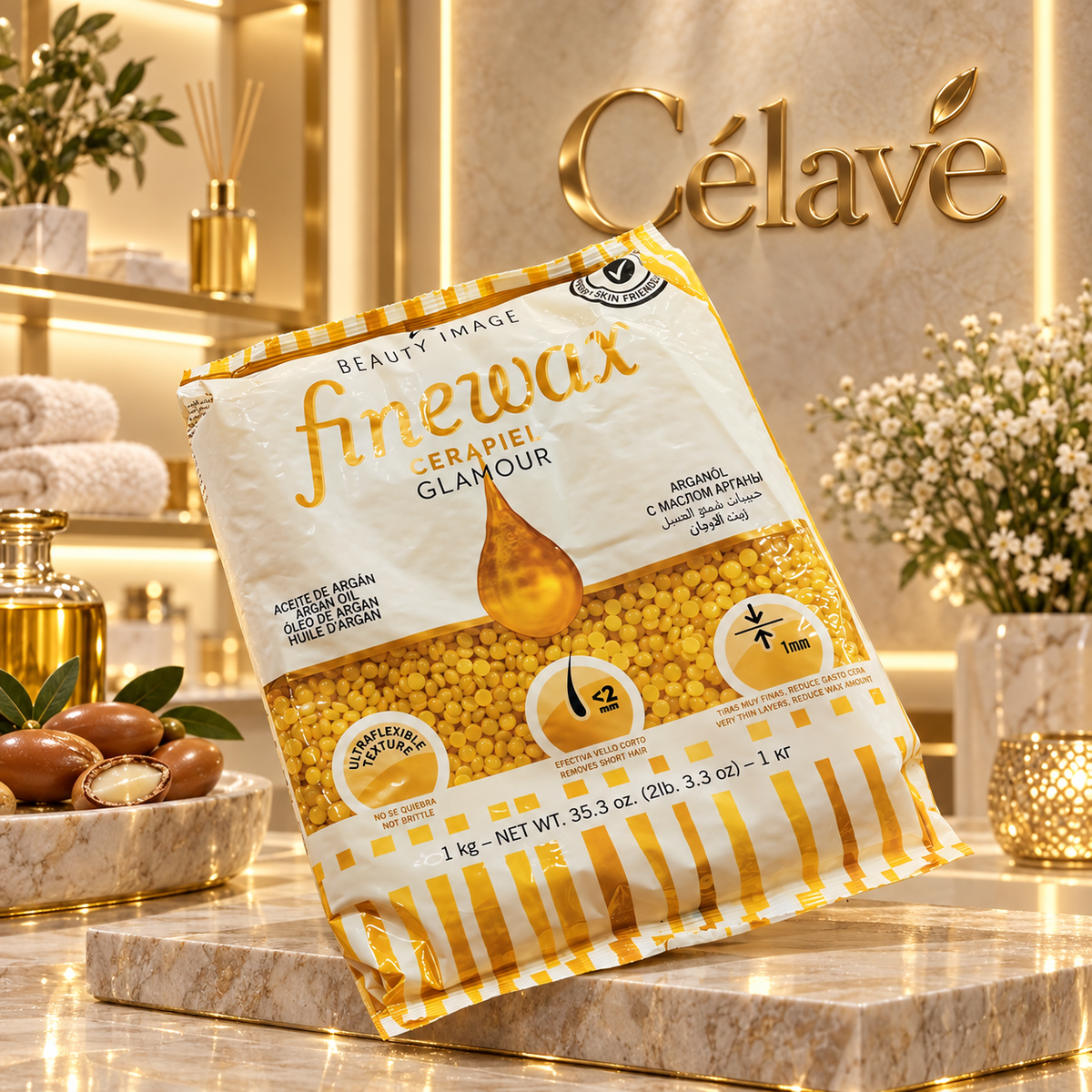 fine wax حبيبات واكس