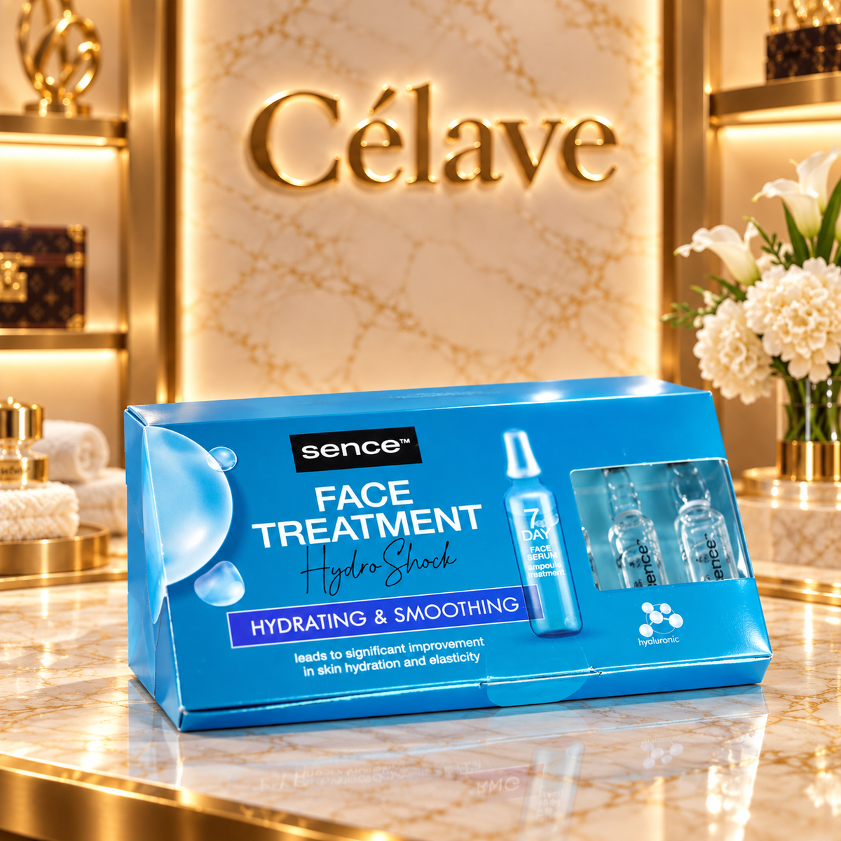 Sence Treatment Hydro Shockتوفر أمبولات الوجه