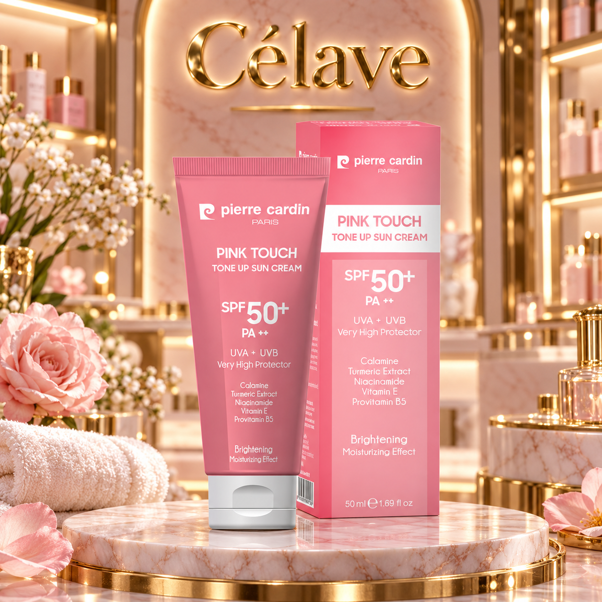 واقي الشمس لتألق ونضارة البشرة SPF 50 من بيير كاردان