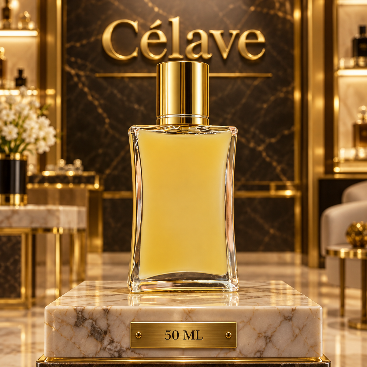عطر غبار الذهب مع المسك الأبيض