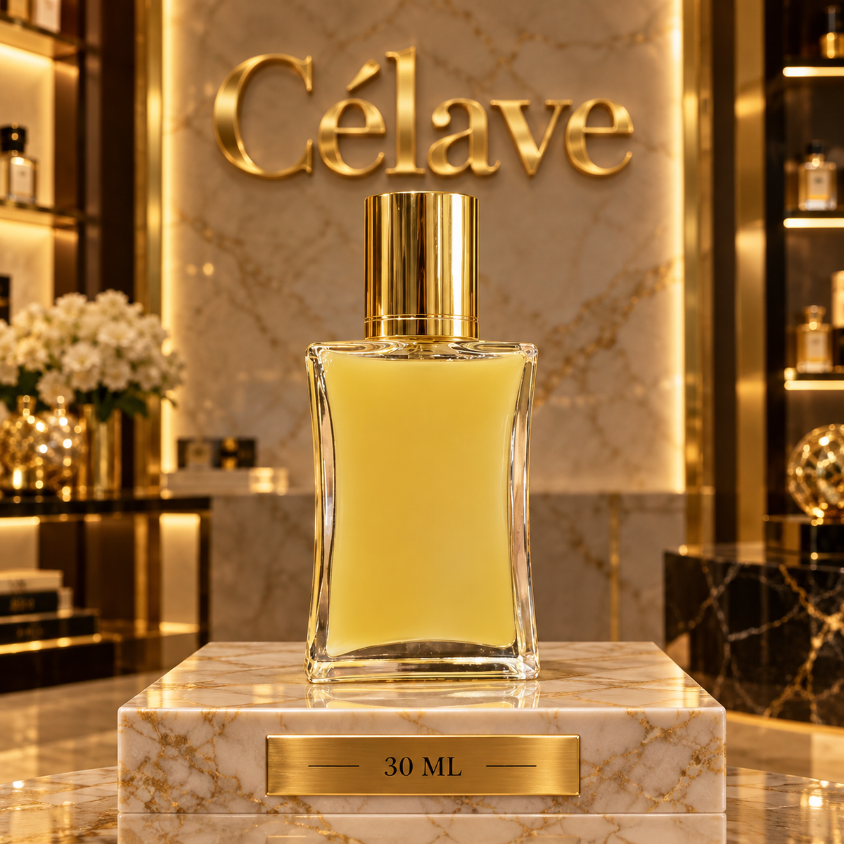 عطر غبار الذهب مع المسك الأبيض
