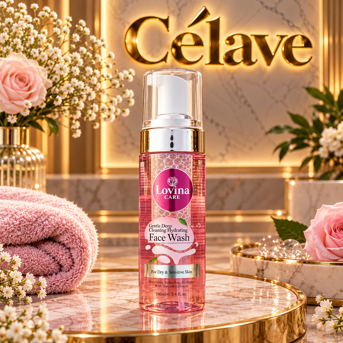 Lovina غسول وجه رغوي من