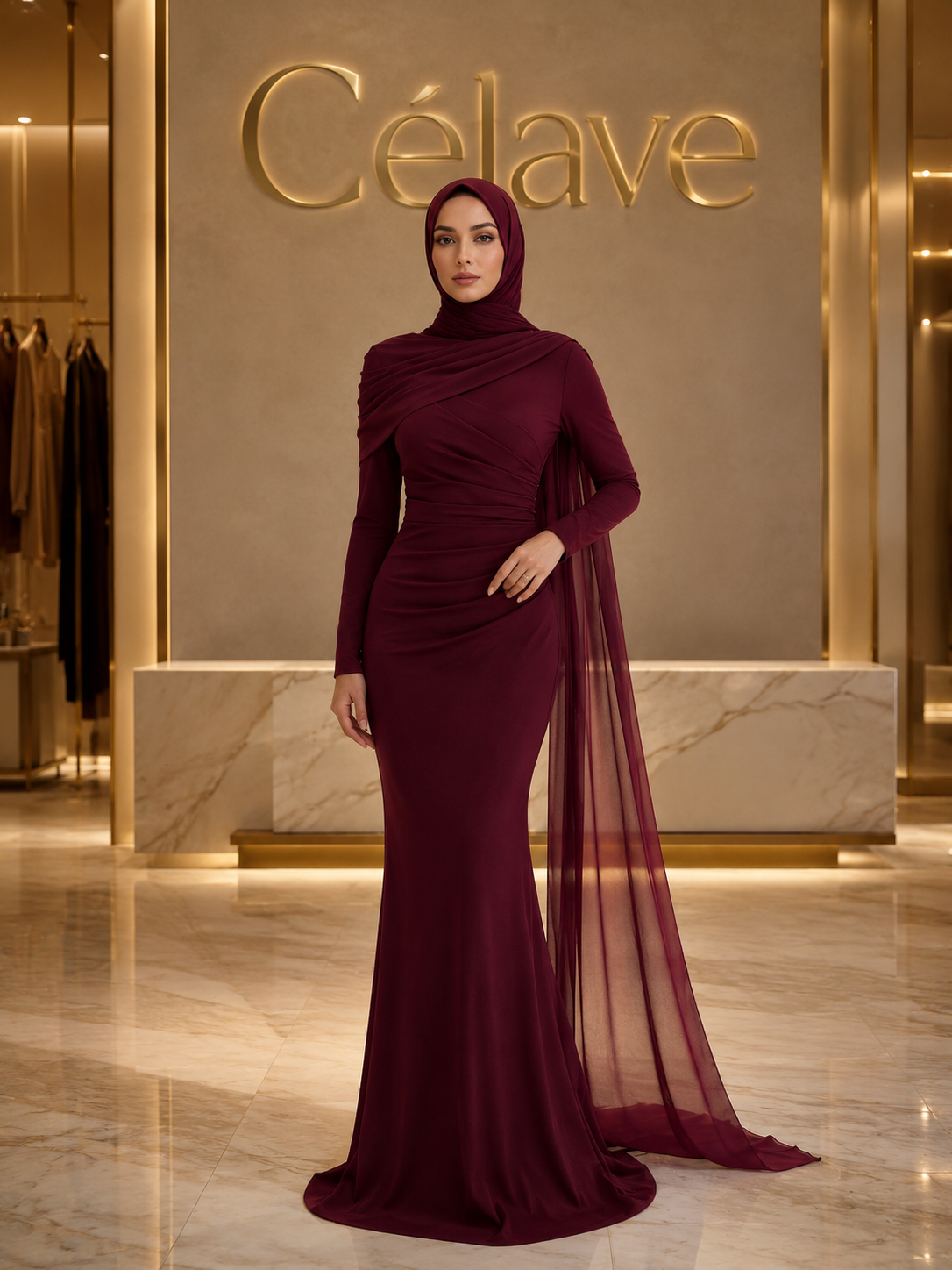 وشاح قماشي مرن أنيق وعصري وعاطفي مع حافة مكرمشة، ذيل سمكة، وذيل صغير، مناسب لضيوف الزفاف والمناسبات والأعياد والعطلات وحفلات الزفاف وفساتين الإكرام